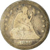Coin, United States, Seated Liberty Quarter, Quarter, 1876, Carson City