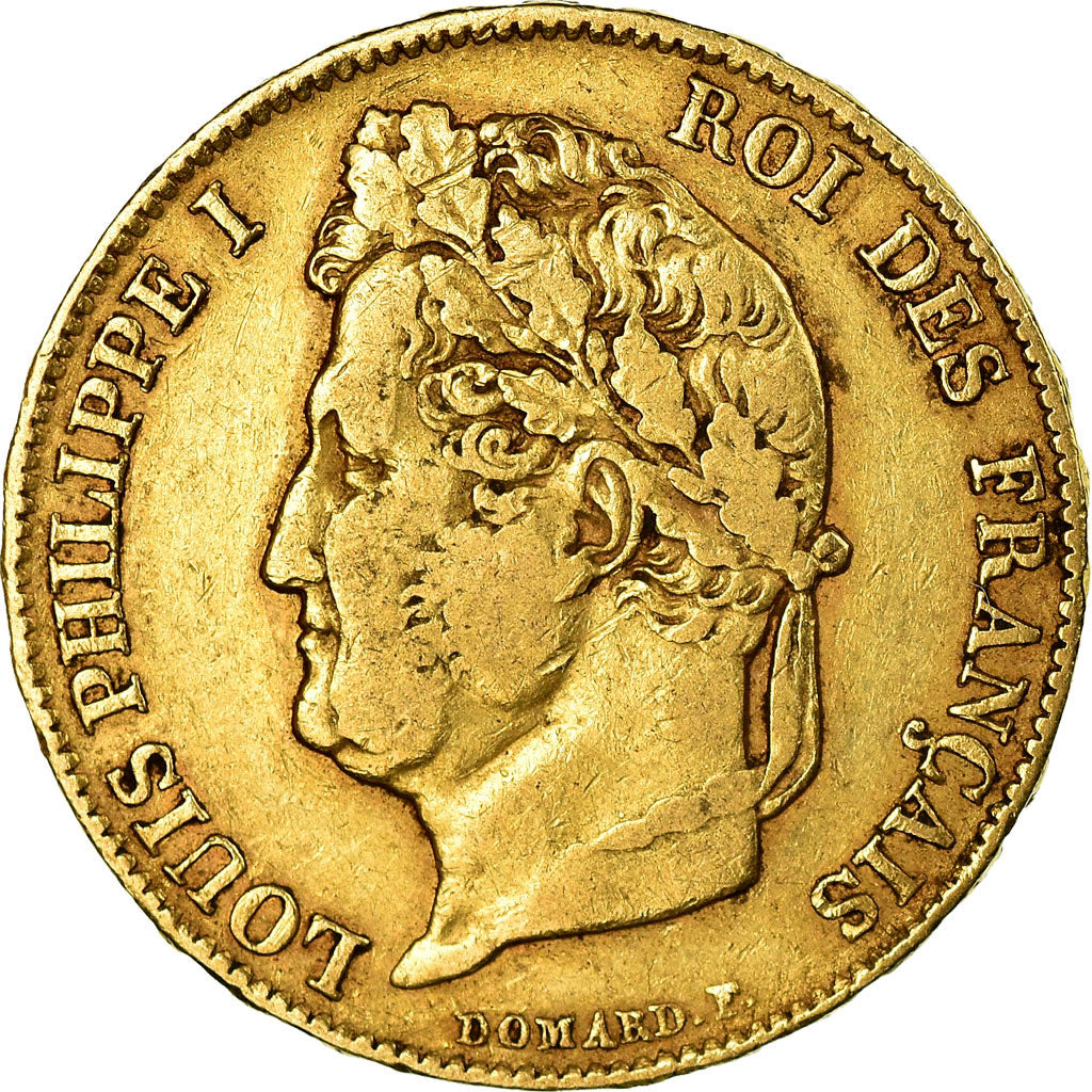 Moneda, Francia, Louis-Philippe, 20 Francs, 1841, Paris, BC+, Oro, KM:750.1