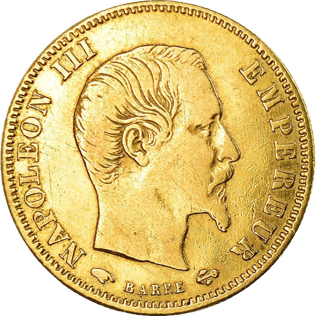 Coin, France, Napoleon III, 5 Francs, 1857, Paris, VF(30-35), Gold, KM:787.1