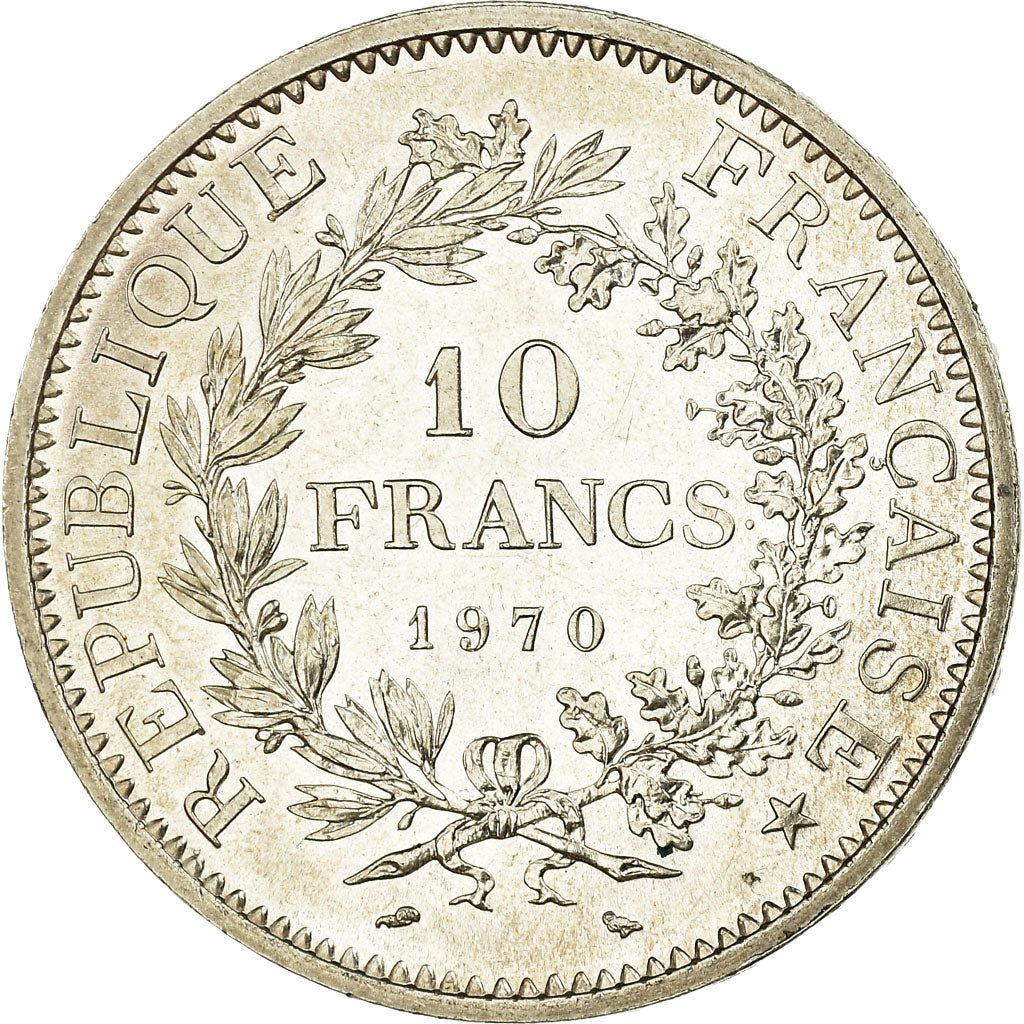 Coin, France, Hercule, 10 Francs, 1970, Paris, MS(64), Silver, KM:932