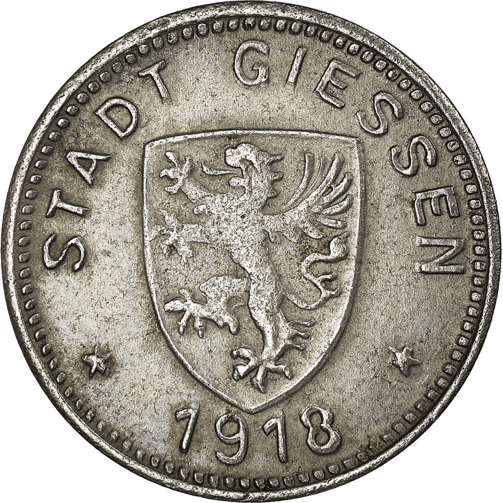 Moneta, Germania, Stadt Giessen, Kleingeldersatzmarke, Giessen, 10 Pfennig