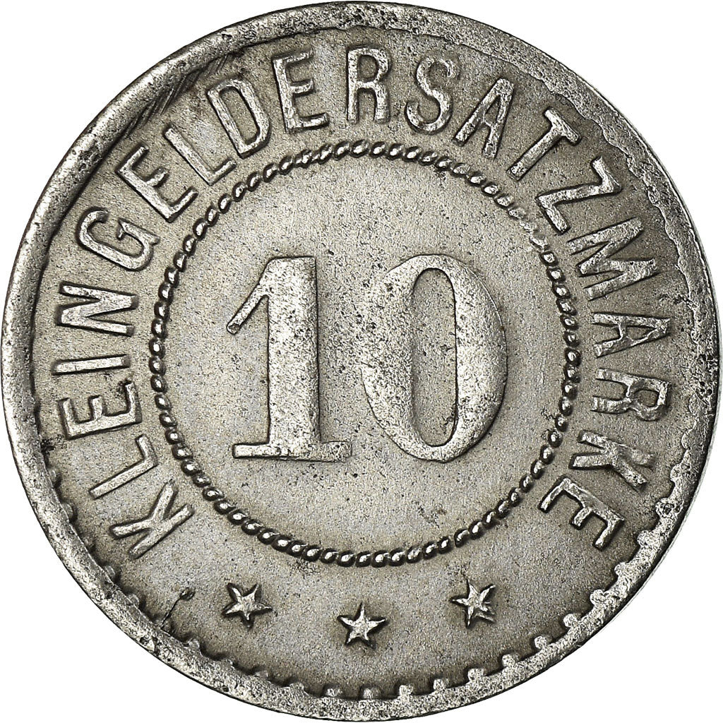 Moneta, Germania, Stadt Giessen, Kleingeldersatzmarke, Giessen, 10 Pfennig
