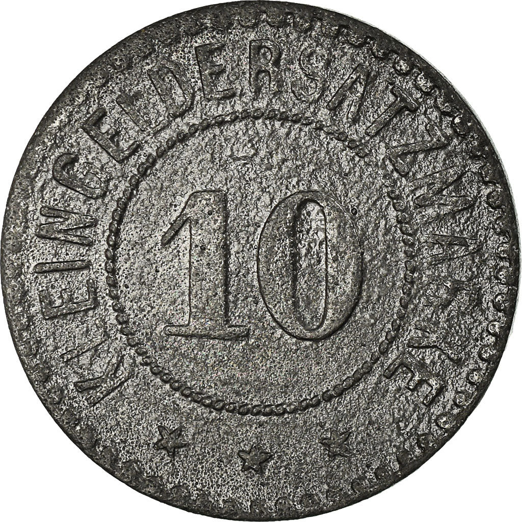 Münze, Deutschland, Stadt Giessen, Kleingeldersatzmarke, Giessen, 10 Pfennig