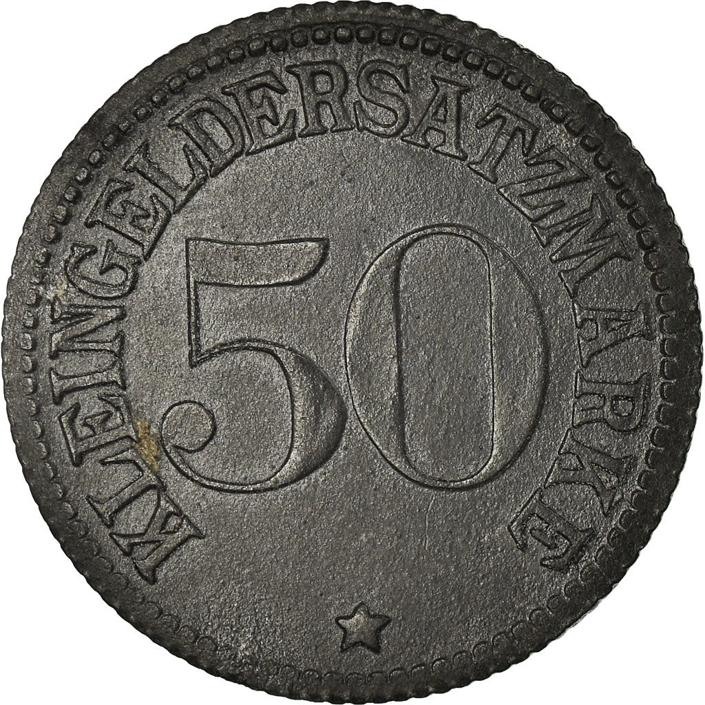 Coin, Germany, Stadt Giessen, Kleingeldersatzmarke, Giessen, 50 Pfennig, 1918
