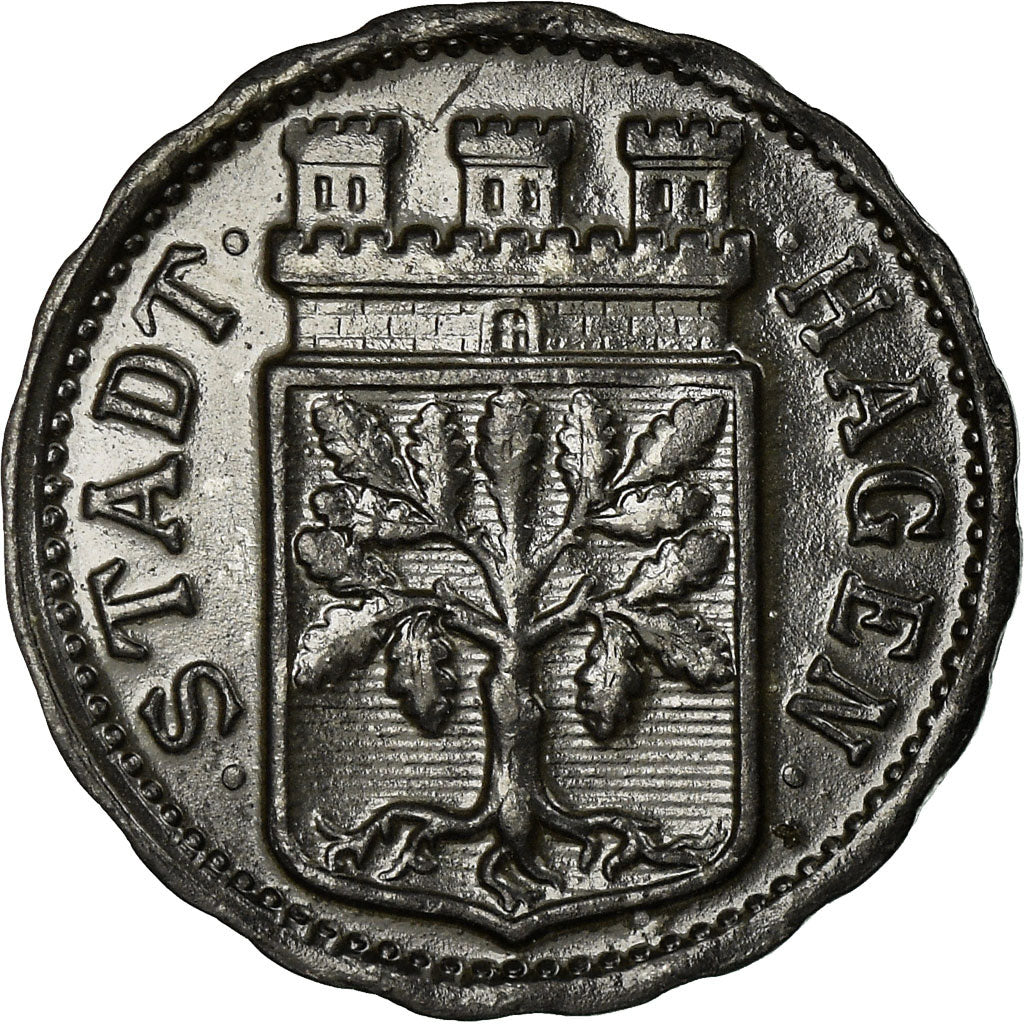 Moneta, Niemcy, Stadt Hagen, Kriegsgeld, Hagen, 10 Pfennig, 1918, AU(50-53)