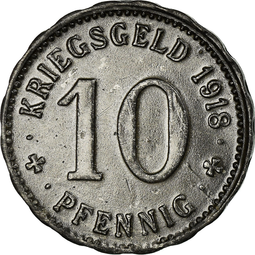 Moneta, Niemcy, Stadt Hagen, Kriegsgeld, Hagen, 10 Pfennig, 1918, AU(50-53)