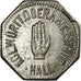 Monnaie, Allemagne, Kleingeldersatzmarke, Hall, 10 Pfennig, 1918, TTB, Iron