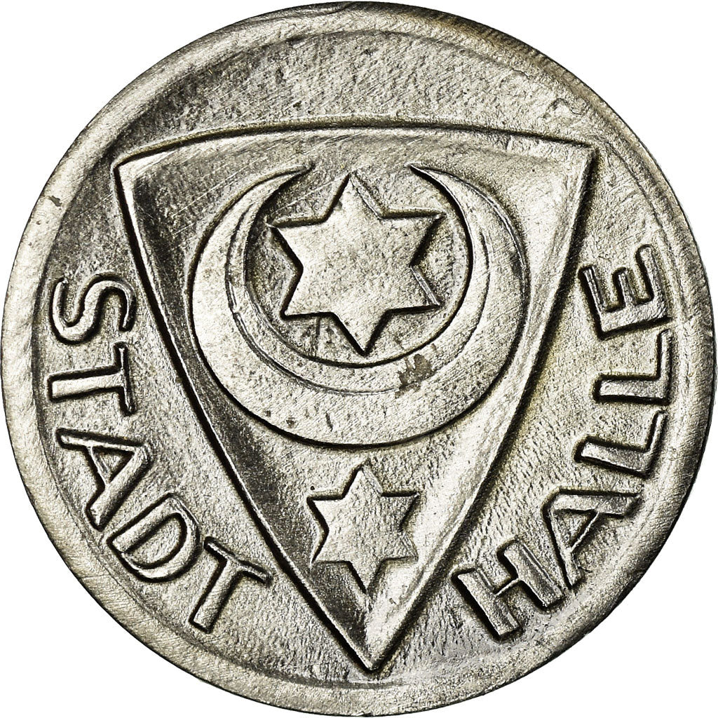 Monnaie, Allemagne, Stadt Halle, Notgeld, Hall, 10 Pfennig, 1920, TTB, Iron