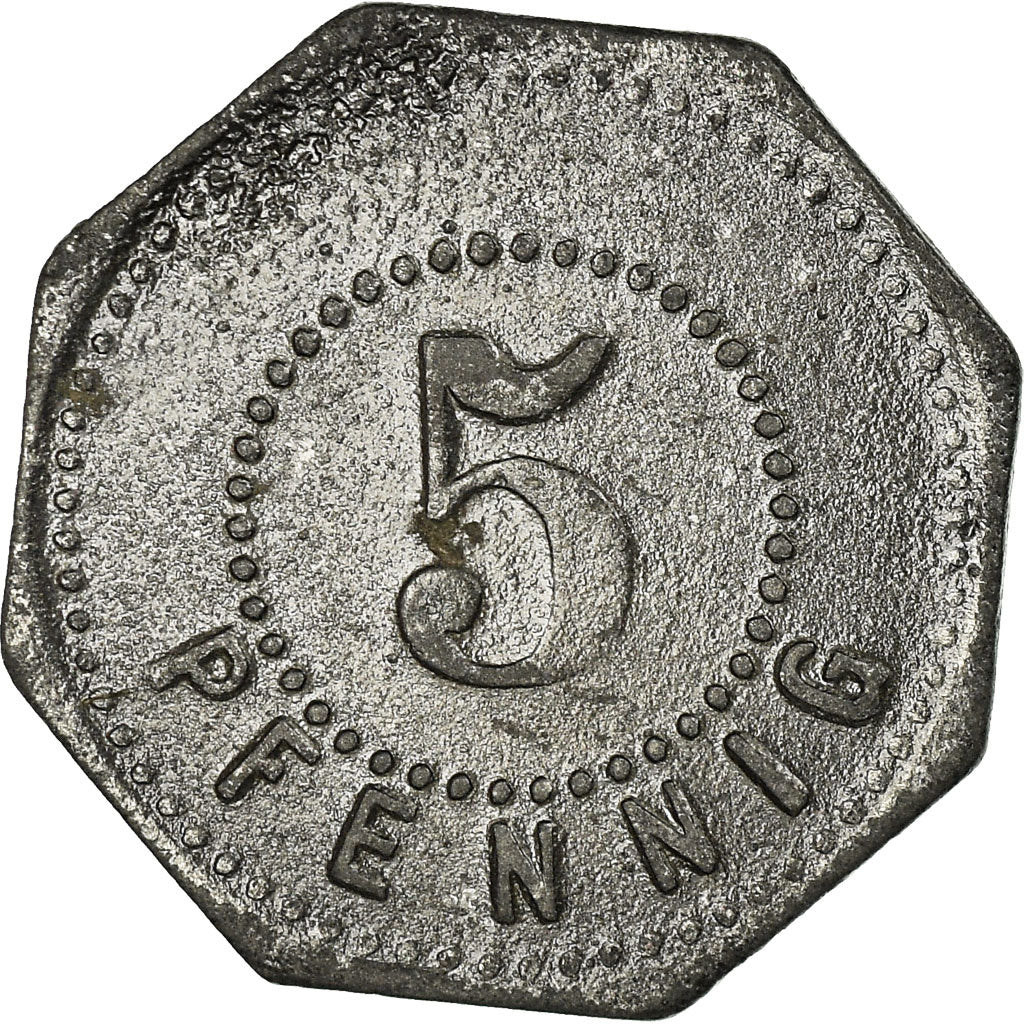 Coin, Germany, Hamborn a RH, Kriegsgeld, Hamborn, 5 Pfennig, 1917, EF(40-45)