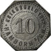 Moneta, Germania, Hamborn a RH, Kriegsgeld, Hamborn, 10 Pfennig, 1917, BB, Zinco