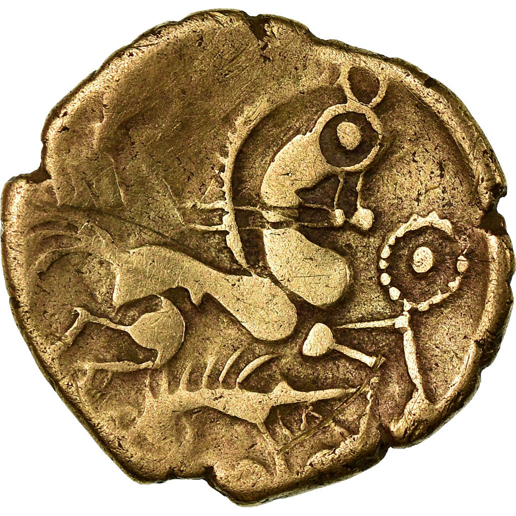 Moneta, Aulerci Eburovices, Hemistater, MB+, Elettro, Delestrée:2401
