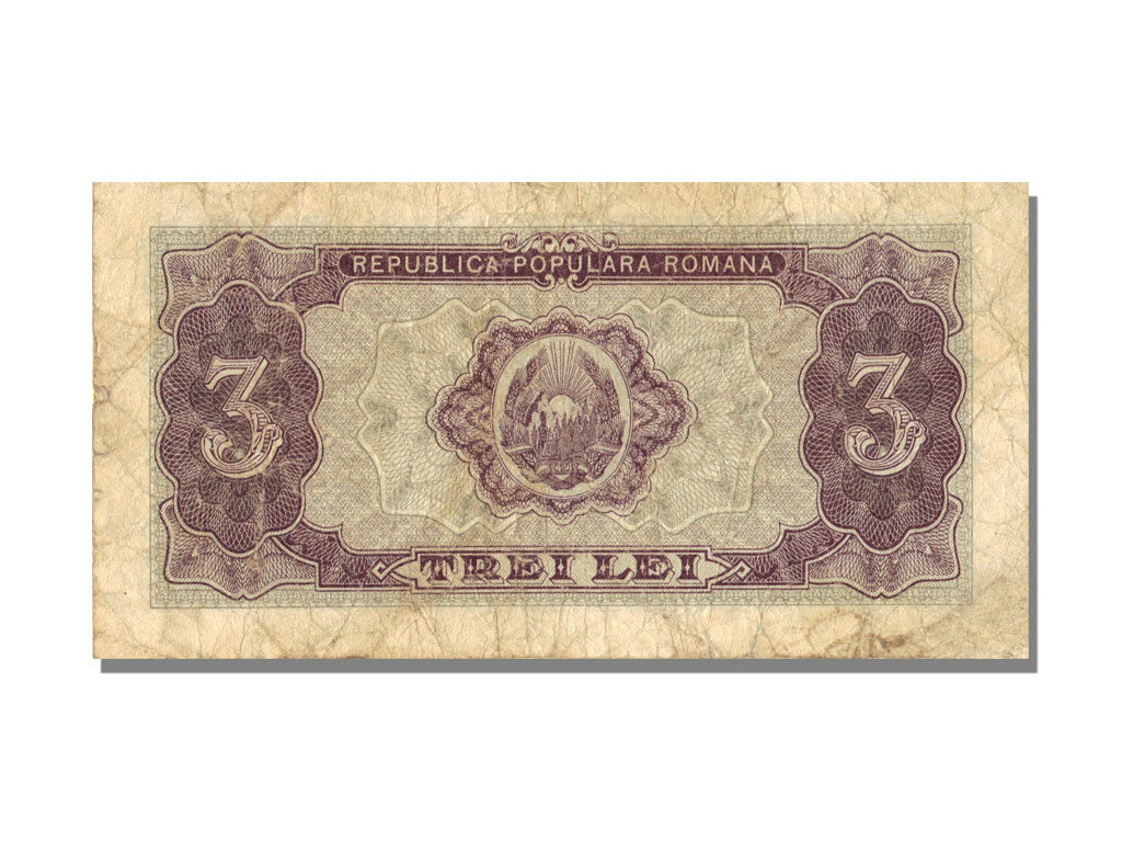 Romania, 3 Lei, 1952, VF(30-35)