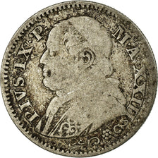 Moneta, STATI ITALIANI, PAPAL STATES, Pius IX, 10 Soldi, 50 Centesimi, 1868