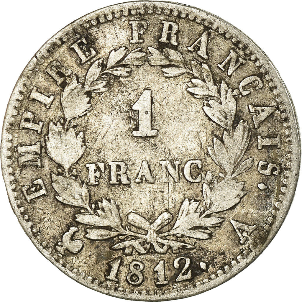 Monnaie, France, Napoléon I, Franc, 1812, Paris, TB, Argent, Gadoury:447