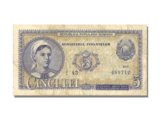 Romania, 5 Lei, 1952, VF(30-35)