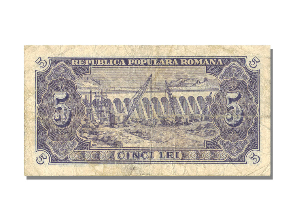 Romania, 5 Lei, 1952, VF(30-35)