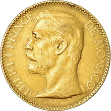 Coin, Monaco, Albert I, 100 Francs, Cent, 1901, Paris, EF(40-45), Gold, KM:105