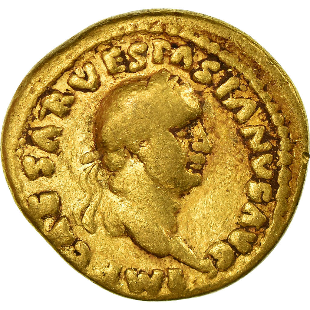 Coin, Vespasian, Aureus, 69-70 AD, Rome, Rare, VF(20-25), Gold, RIC:1
