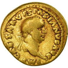 Coin, Vespasian, Aureus, 69-70 AD, Rome, Rare, VF(20-25), Gold, RIC:1