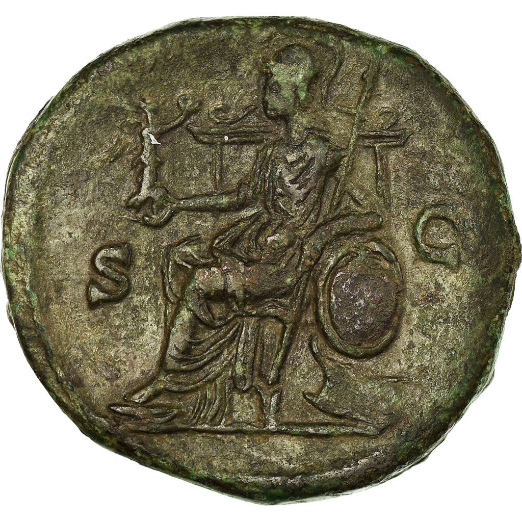 Coin, Antoninus Pius, Sestertius, 147, Rome, EF(40-45), Bronze, RIC:780