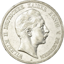 Moneda, Estados alemanes, PRUSSIA, Wilhelm II, 5 Mark, 1903, Berlin, BC+, Plata