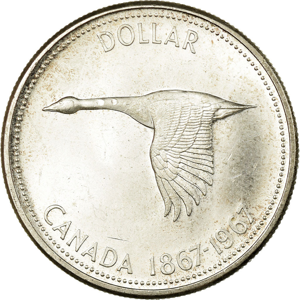 Coin, Canada, Elizabeth II, Dollar, 1967, Royal Canadian Mint, Ottawa