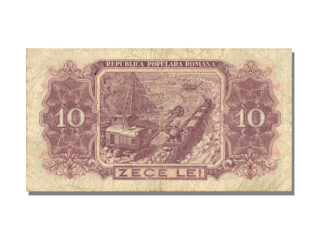 Romania, 10 Lei, 1952, KM #88b, VF(20-25), T30