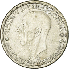 Coin, Sweden, Gustaf V, Krona, 1950, VF(30-35), Silver, KM:814