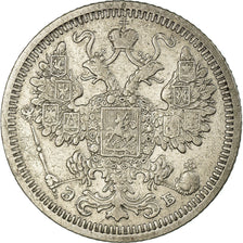 Coin, Russia, Nicholas II, 15 Kopeks, 1908, Saint-Petersburg, EF(40-45), Silver