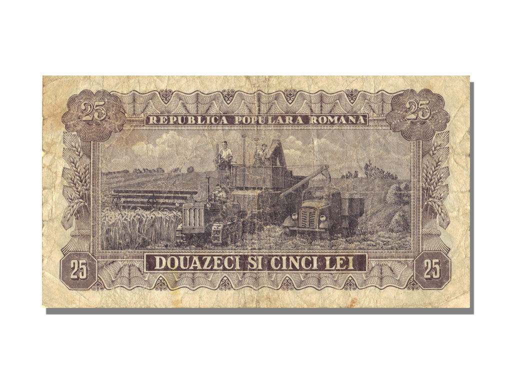 Romania, 25 Lei, 1952, VF(30-35)