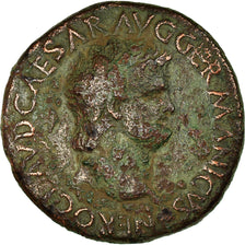 Coin, Nero, As, 65, Lyon - Lugdunum, VF(30-35), Bronze, RIC:416