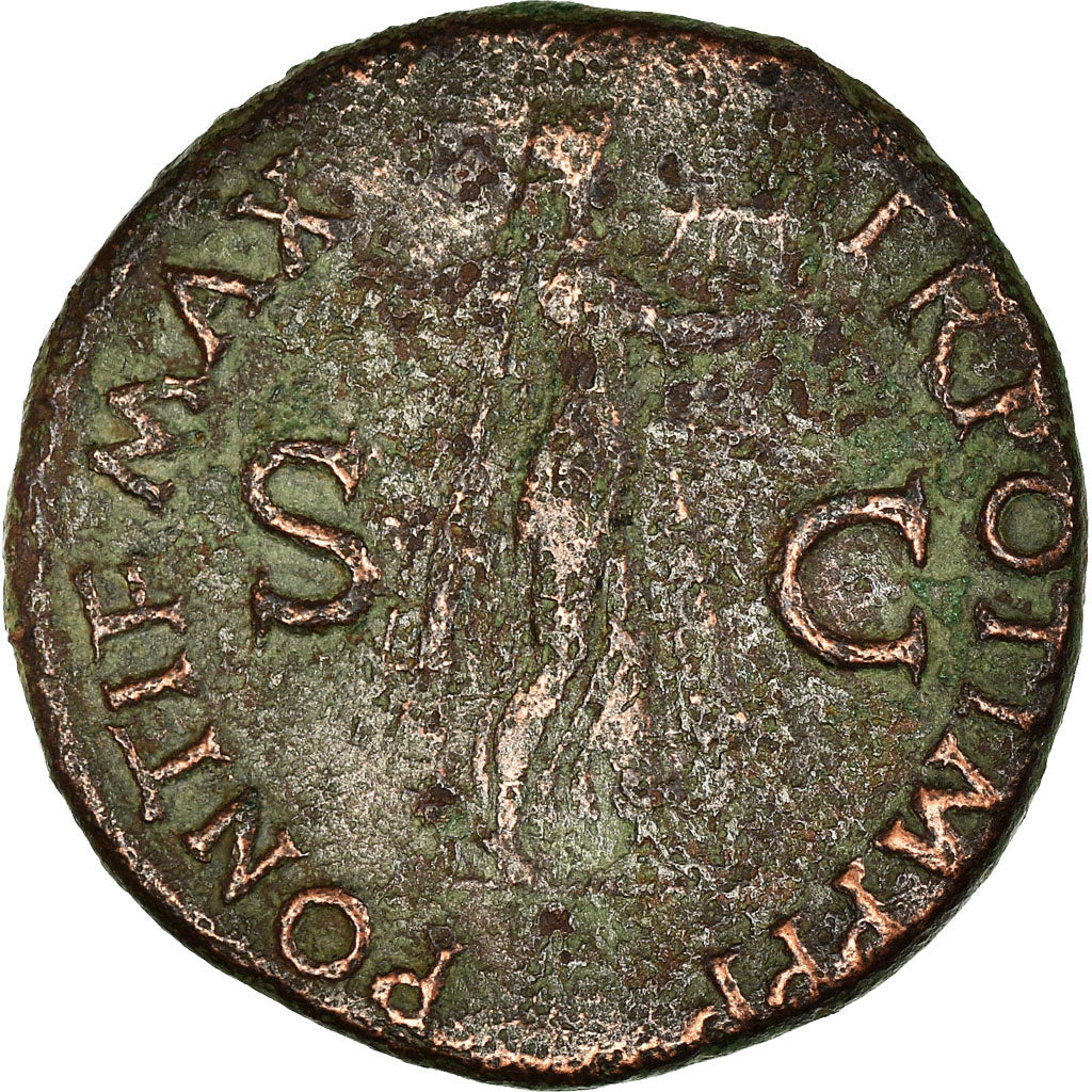 Coin, Nero, As, 65, Lyon - Lugdunum, VF(30-35), Bronze, RIC:416