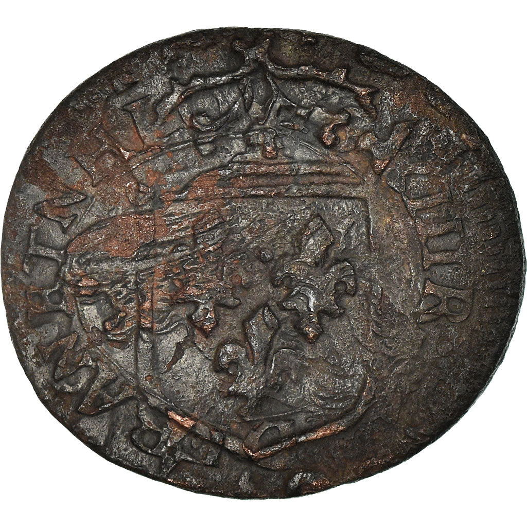 Munten, Frankrijk, Louis XIII, Faux douzain Huguenot, Surfrappe sur Double