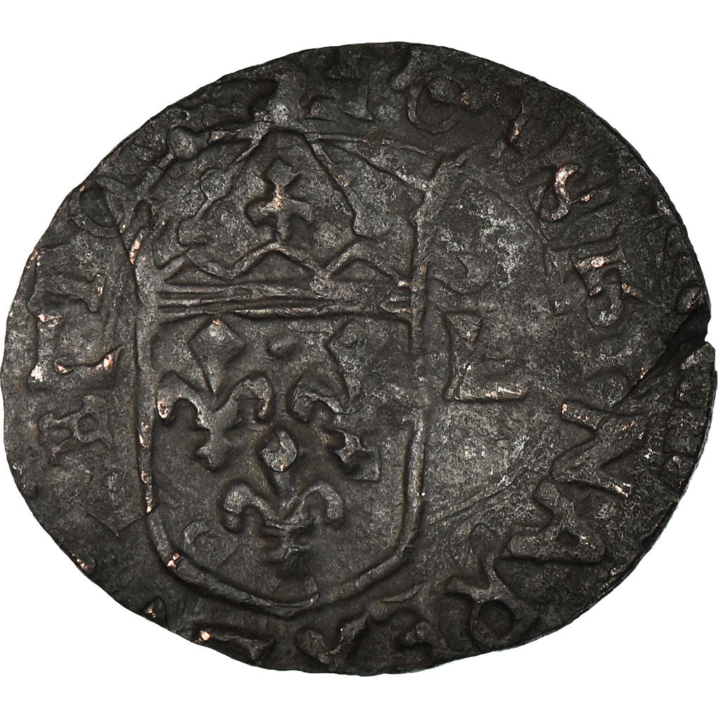 Munten, Frankrijk, Louis XIII, Faux douzain Huguenot, Surfrappe sur Double