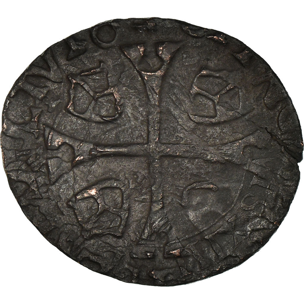 Munten, Frankrijk, Louis XIII, Faux douzain Huguenot, Surfrappe sur Double
