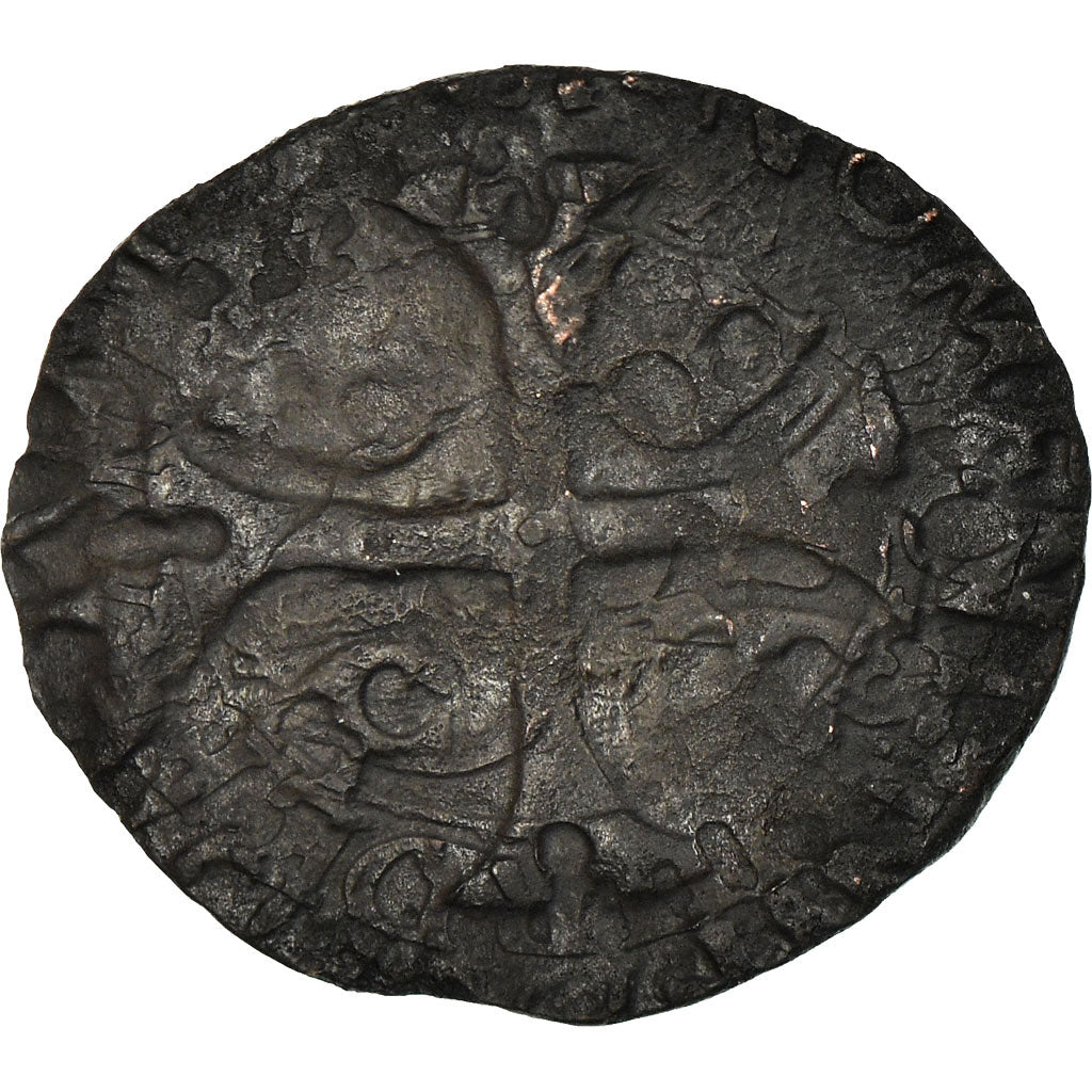 Munten, Frankrijk, Louis XIII, Faux douzain Huguenot, Surfrappe sur Double
