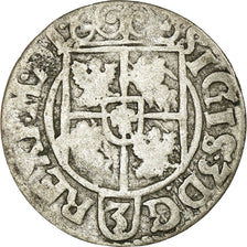 Moneta, Polonia, Sigismund III, 3 Polker, 3 Poltorak - 1 Kruzierz, 1620, MB+