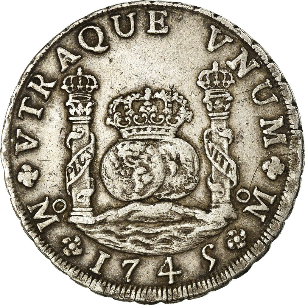 Coin, Mexico, Philip V, 8 Reales, 1745, Mexico City, EF(40-45), Silver, KM:103