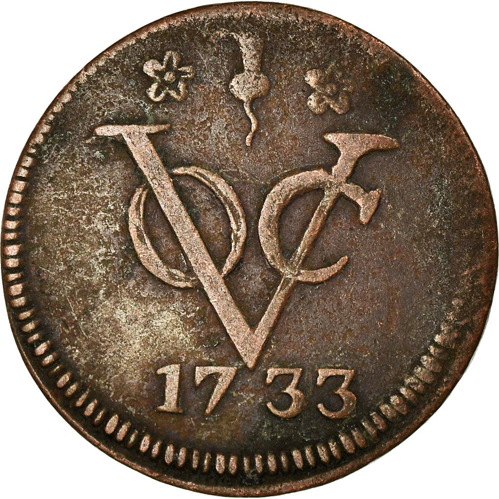 Coin, NETHERLANDS EAST INDIES, Duit, 1733, VF(30-35), Copper, KM:131
