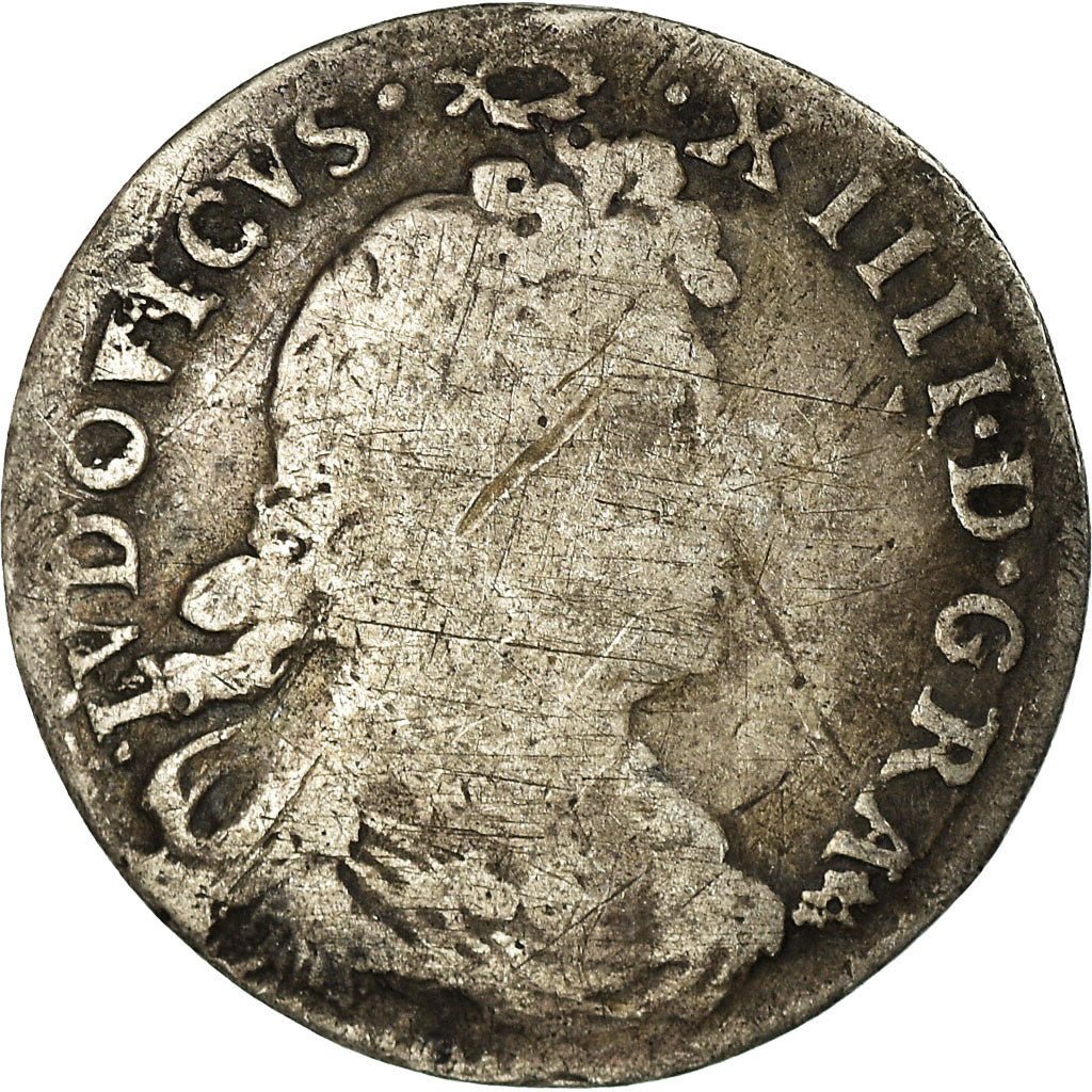 Moneta, Francia, Louis XIV, 4 Sols des Traitants, 1676, Paris, B+, Argento