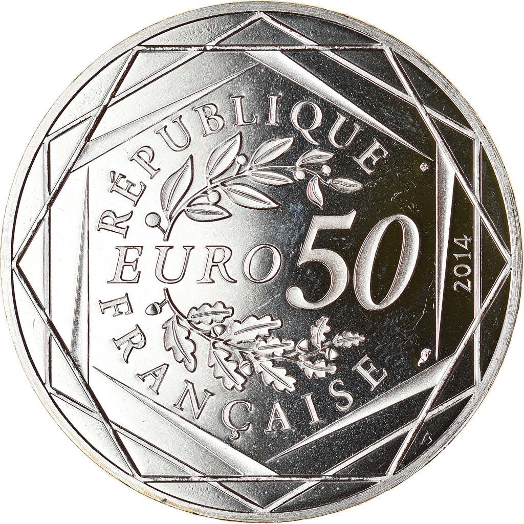 France, 50 Euro, Paix, Sempé, 2014, Paris, MS(65-70), Silver