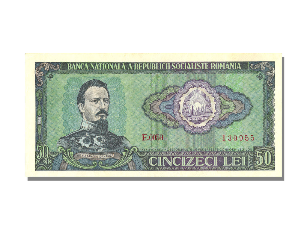 Romania, 50 Lei, 1966, FDS