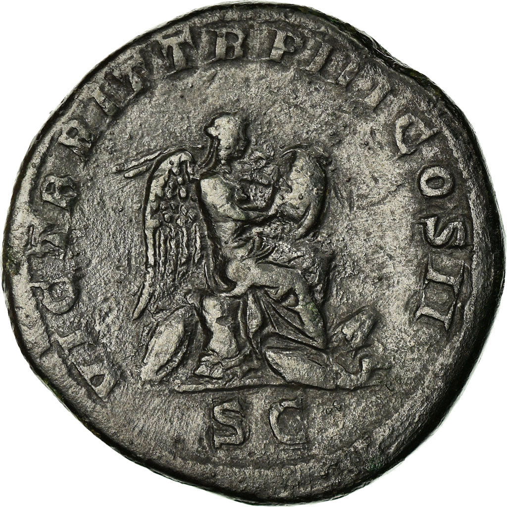 Coin, Geta, Sestertius, 211, Rome, Rare, EF(40-45), Bronze, RIC:172b