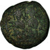 Munten, Justinus II, Follis, 566-567, Nicomedia, ZG+, Koper, Sear:369