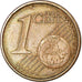 European Union, 1 Centime, Double revers, AU(50-53), Coppered Steel