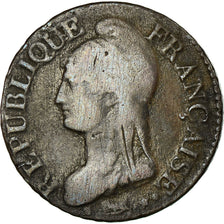 Moneta, Francia, Dupré, 5 Centimes, AN 5, Paris, MB, Bronzo, KM:635.1