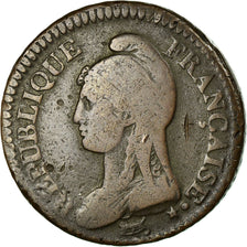 Coin, France, Dupré, Decime, AN 5, Paris, VF(20-25), Bronze, KM:644.1