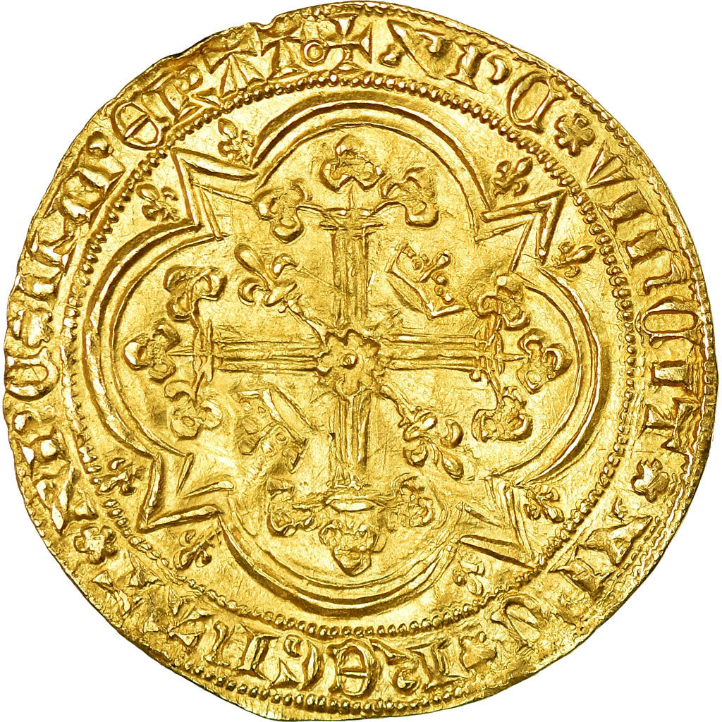 Coin, France, Charles V, Franc à pied, MS(60-62), Gold, Duplessy:360A