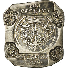 Moneta, Landy niemieckie, LANDAU, 1 Florin 4 Kreuzer, 1713, EF(40-45), Srebro