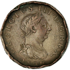 Coin, Great Britain, George III, Penny, 1806, VF(20-25), Copper, KM:663
